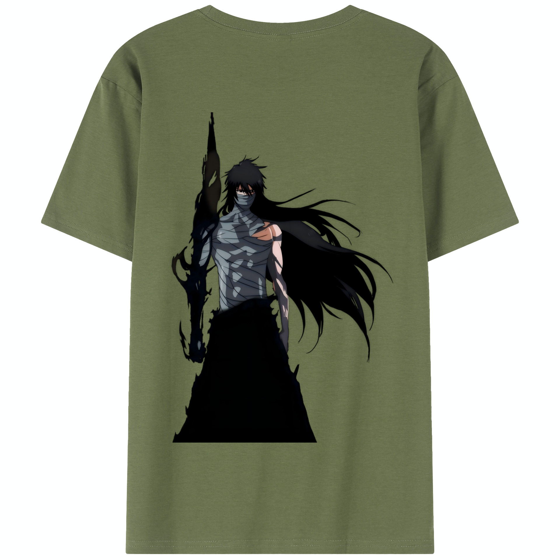 （画像用） ブリーチ 黒崎一護（くろさき いちご）BLEACH Kurosaki Ichigo 綿100％半袖Tシャツ（背面プリント）